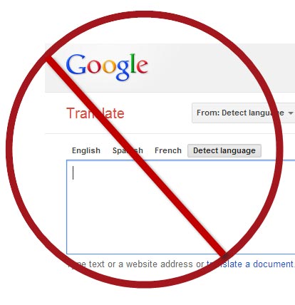 Google Translate Web içeriği SEO açısından kötü