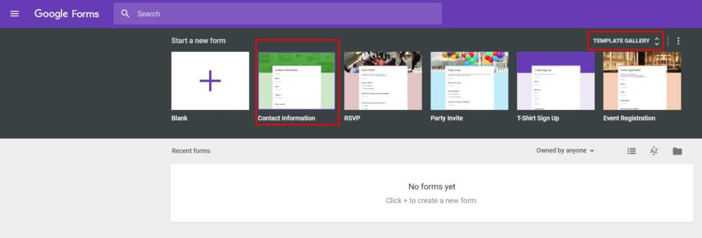 Ücretsiz bir Google Formlar çevrimiçi formu oluşturun