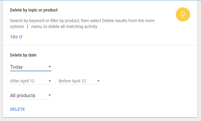 google chrome tarama geçmişini sil