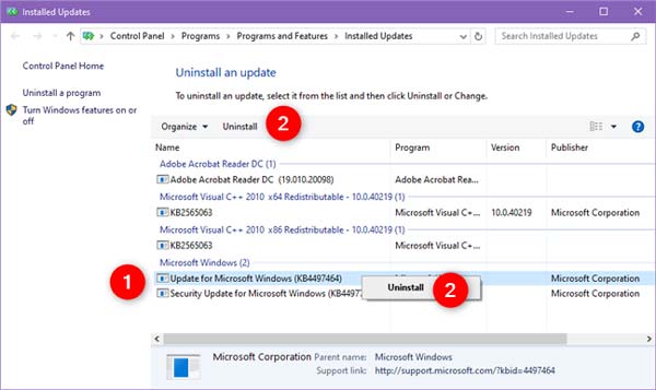Windows 10 Güncelleştirmeleri Nasıl Kaldırılır