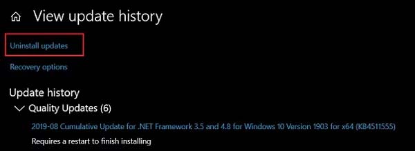 Windows 10 Güncelleştirmeleri Nasıl Kaldırılır