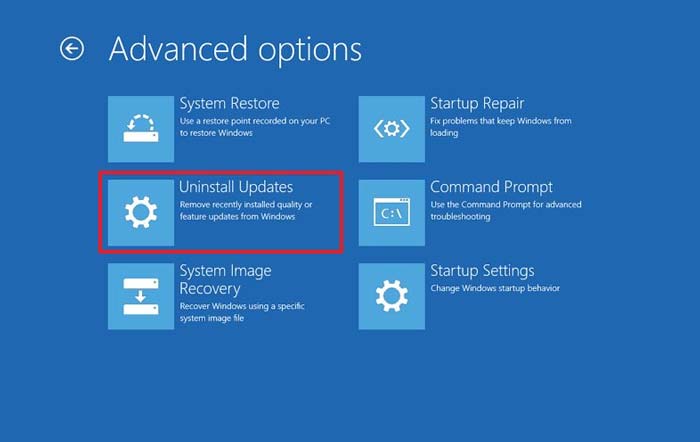 Windows 10 Güncelleştirmelerini Kaldırma