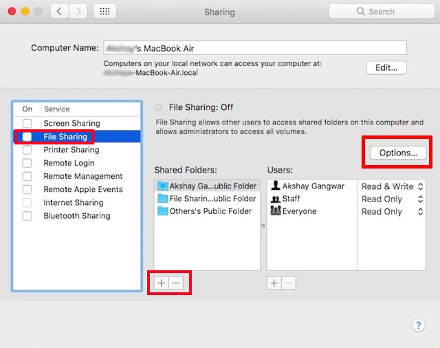 Mac SMB Dosya Paylaşımı
