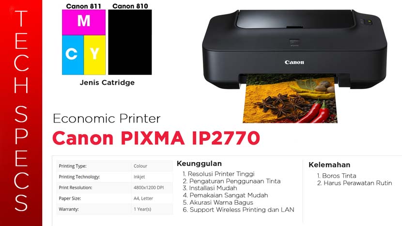 Canon Pixma IP2770 Yazıcı Özellikleri
