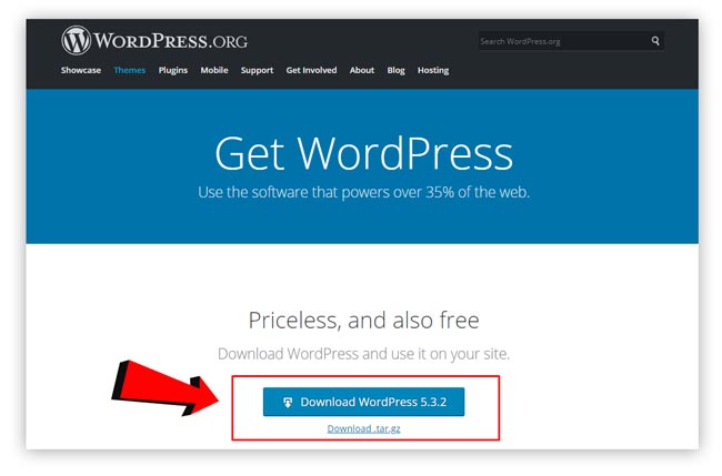 WordPress Web Sitesi Nasıl Oluşturulur Dosyaları İndirin
