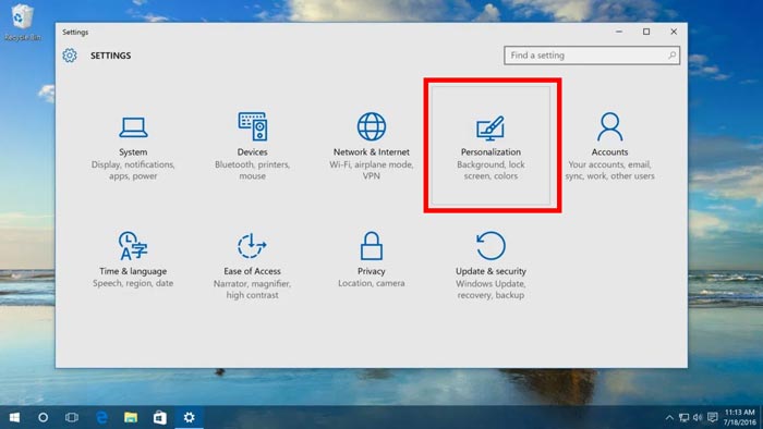 Windows 10 Kişiselleştirme Ayarları