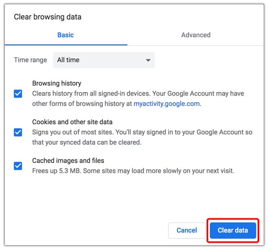 Chrome Tarama Geçmişini Temizleme