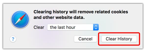 Safari Geçmişini Temizle