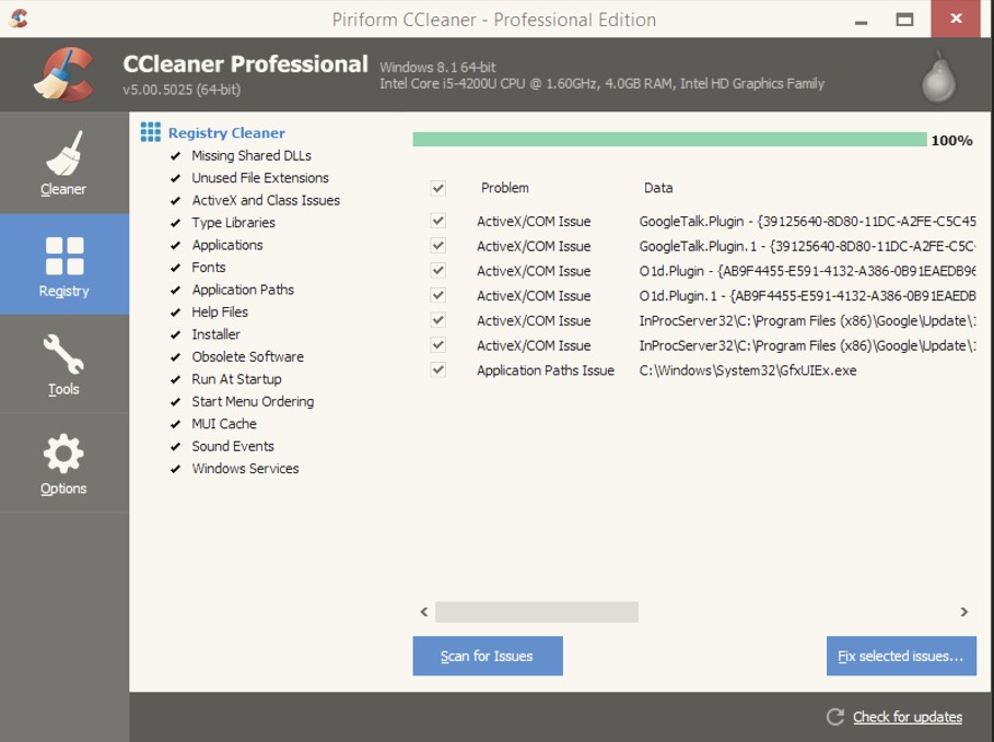 CCleaner ile Windows 10 Kayıt Defteri Nasıl Temizlenir