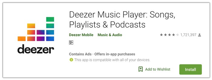 Deezer En İyi Müzik Yayını Uygulaması