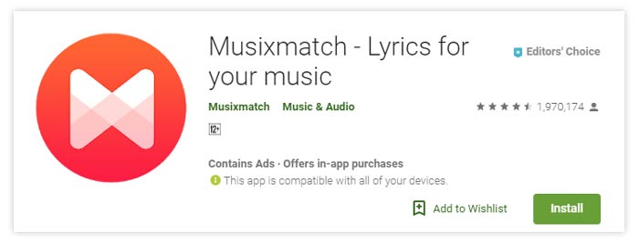 MusixMatch Şarkı Sözleri Ses Yayını