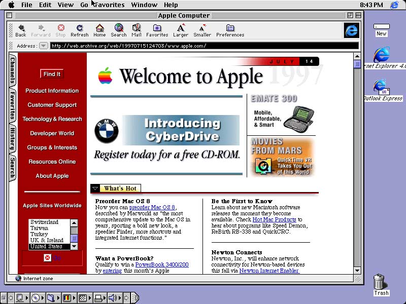 Eski Macintosh Sürüm 8 1998