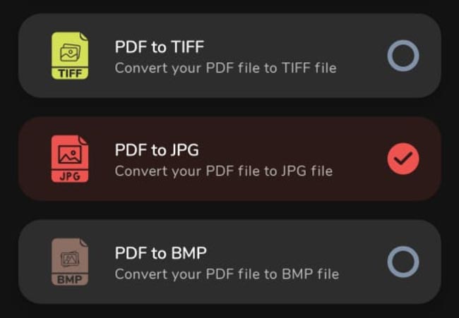 PDF Dönüştürücü Pro Android PDF'den JPG'ye