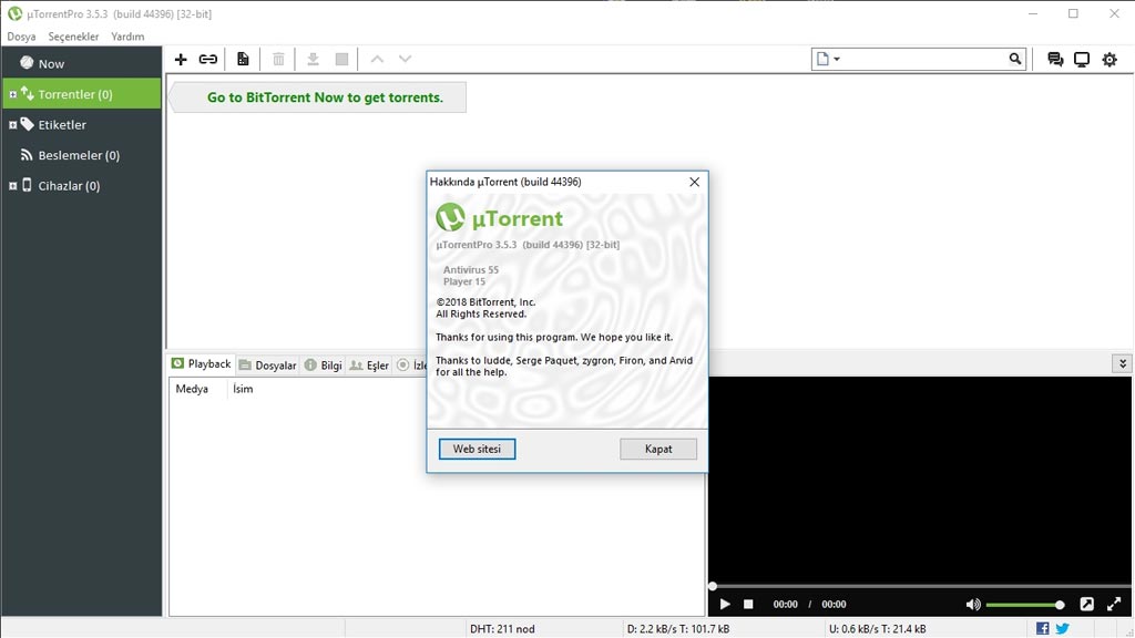 uTorrent Pro Ücretsiz İndir Tam Crack