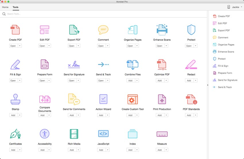 En son Adobe Acrobat DC Pro 2018 MacOSX