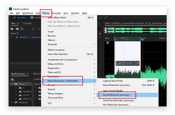 Adobe Audition'da AudioJungle Sesi Nasıl Kaldırılır