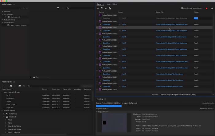 Adobe Media Encoder 2020 Mac Tam İndirme