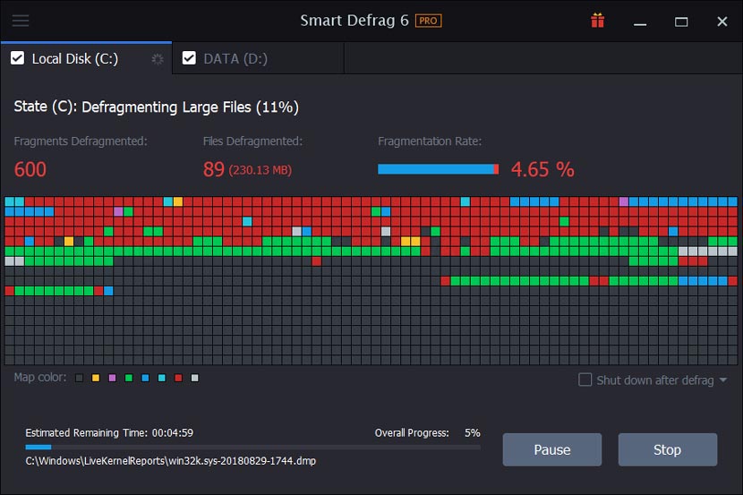IOBit Smart Defrag Pro Ücretsiz İndirin IObit Smart Defrag Pro Tam Cracksiz