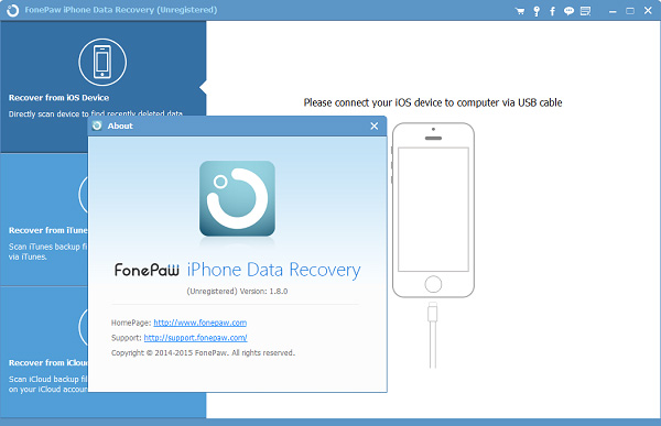 Fonepaw iPhone Veri Kurtarma Ücretsiz İndirin