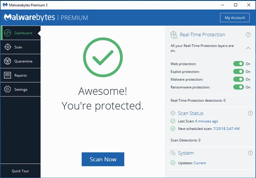 Malwarebytes Anti Malware Premium'u Ücretsiz İndirin