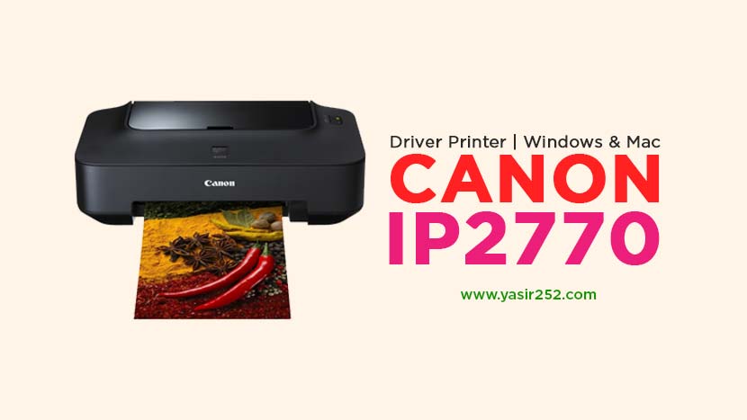 Canon PIXMA IP2770 Yazıcı Sürücüsü (Windows)