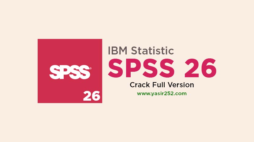 IBM SPSS İstatistikleri 26 F006 (Windows)