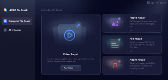 4DDiG File Repair ücretsiz indir