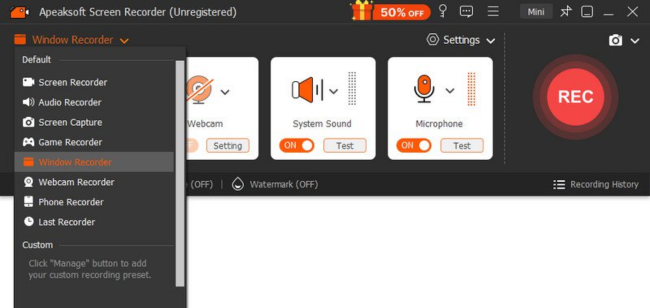 Apeaksoft Screen Recorder
