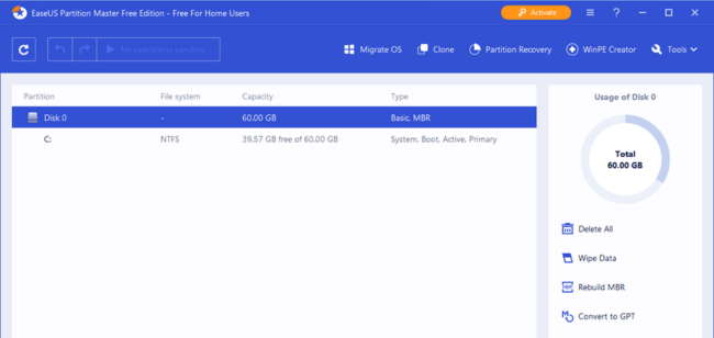 EaseUS Partition Master ücretsiz indir