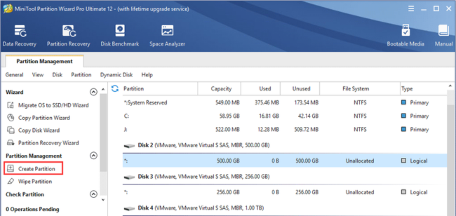MiniTool Partition Wizard Pro
