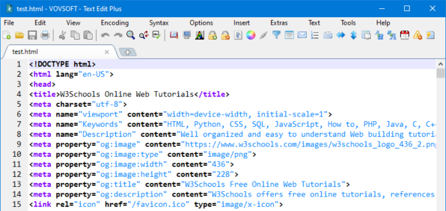 Vovsoft Text Edit Plus