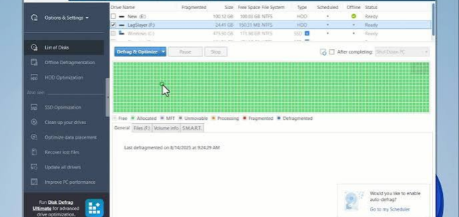 Auslogics Disk Defrag Ultimate