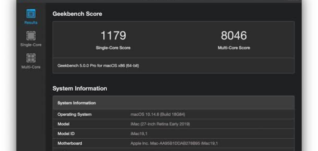 Geekbench Pro Tam