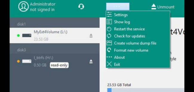 Paragon Linux File Systems for Windows (2)
